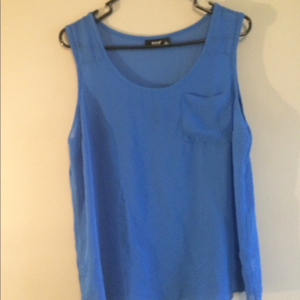 Sheer blue blouse